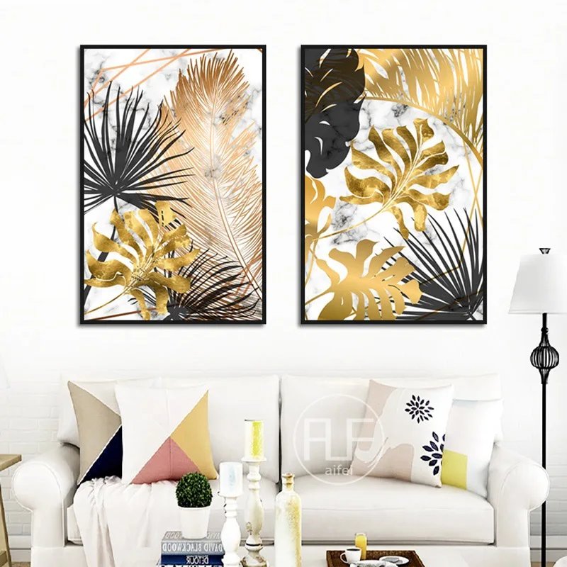 Nordic Abstract Golden Black Leaf Canvas Painting Modular Art Wall Pictures For Living Room Home Decoration Posters And Prints
Nordic Abstract Golden Black Leaf Canvas Painting Modular Art Wall Pictures For Living Room Home Decoration Posters And Prints