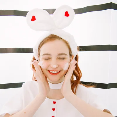 1PC Women Girls Headwear Big Cute Embroidery Love Rabbit Ear Soft Towel Hair Band Wrap Headband For Wash Face Bath Spa Make Up
1PC Women Girls Headwear Big Cute Embroidery Love Rabbit Ear Soft Towel Hair Band Wrap Headband For Wash Face Bath Spa Make Up