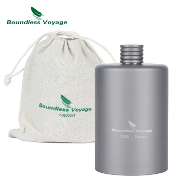 Boundless Voyage Titanium Pocket Flagon Outdoor Sport Liquor Flask Ultralight Camping Tableware Wine Pot Drink Hip Flask
Boundless Voyage Titanium Pocket Flagon Outdoor Sport Liquor Flask Ultralight Camping Tableware Wine Pot Drink Hip Flask