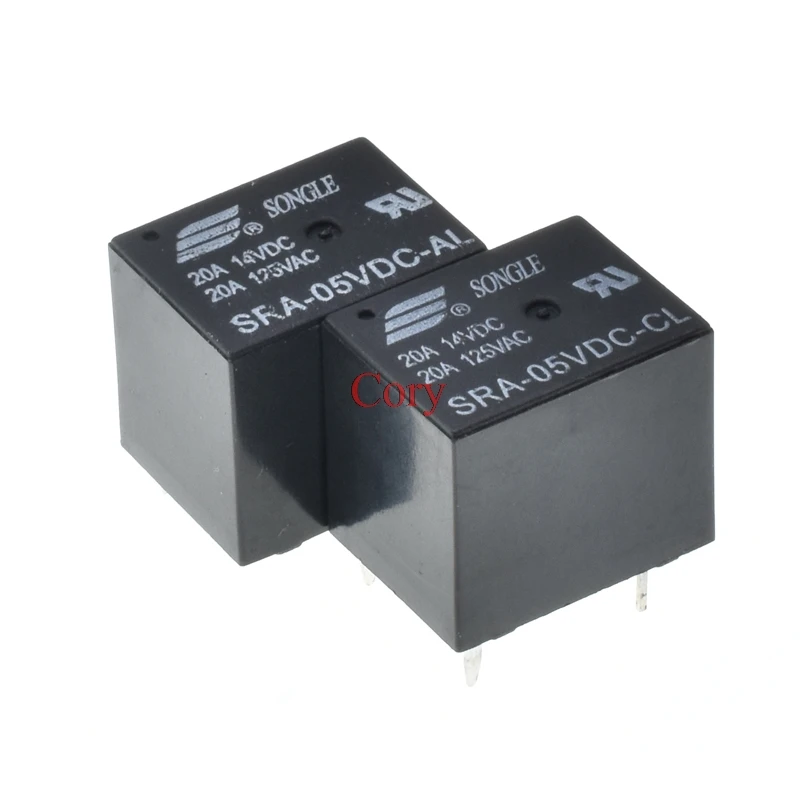 5Pcs 5V 12V 24V 20A DC Power Relay 5Pin PCB Type In stock Black Automobile relay Mini Power Relay General Purpose CZYC
5Pcs 5V 12V 24V 20A DC Power Relay 5Pin PCB Type In stock Black Automobile relay Mini Power Relay General Purpose CZYC