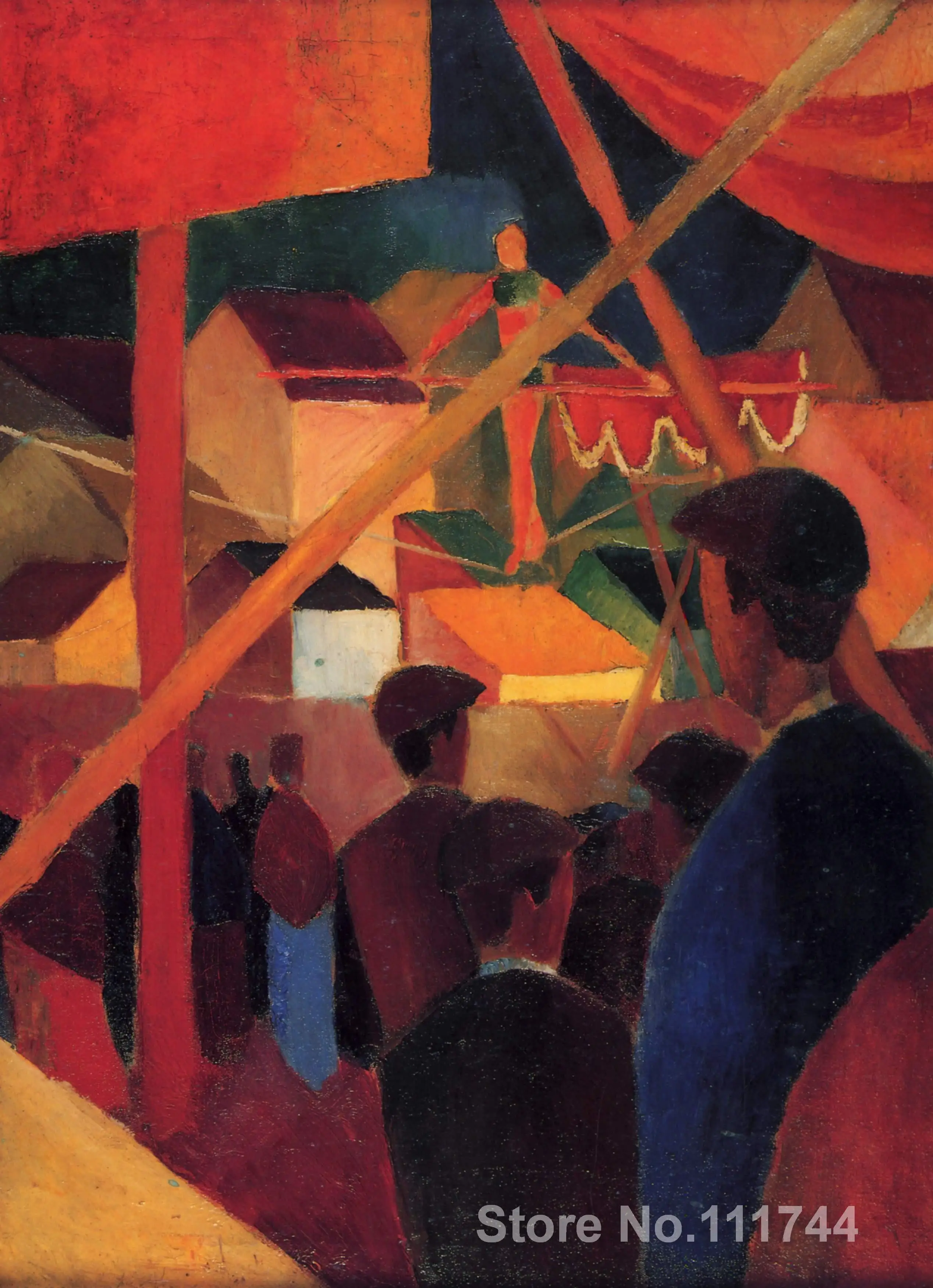 artwork for home Tightrope Walker August Macke artwork Hand painted High quality