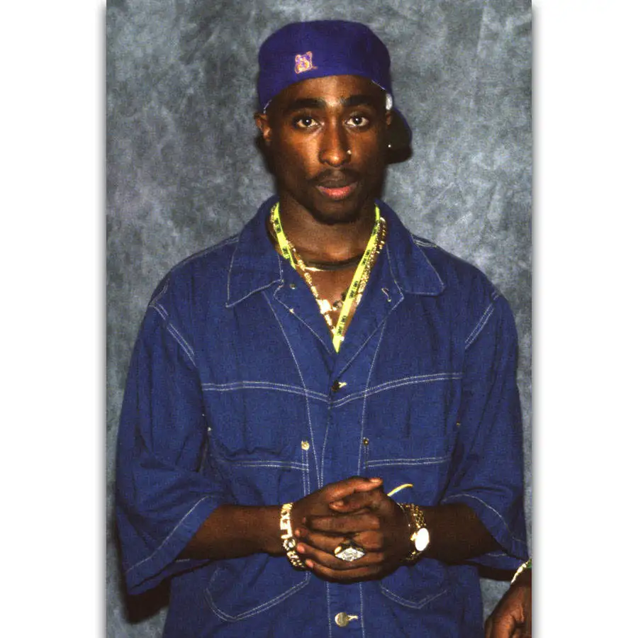 

S2474 2pac Tupac Shakur Outlaw Rap Music Rapper Star Wall Art Painting Print On Silk Canvas Poster Home Decoration