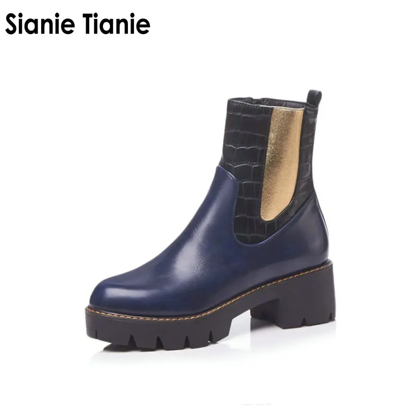 Sianie Tianie 2019 new punk stylish woman ankle boots platform ankle dr martin boots winter warm waterproof women shoes size 43
Sianie Tianie 2019 new punk stylish woman ankle boots platform ankle dr martin boots winter warm waterproof women shoes size 43