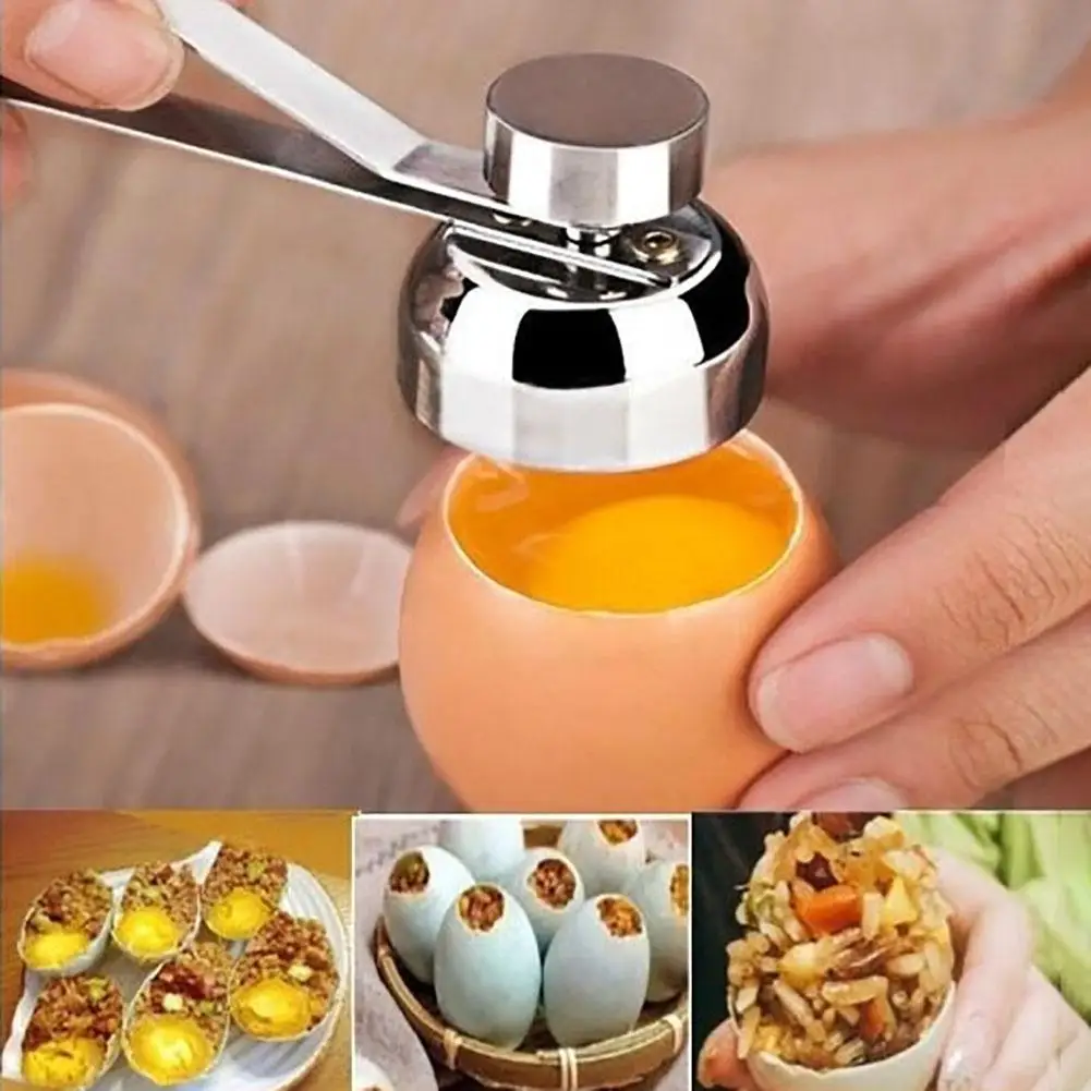 Creative Portable Stainless Steel Egg Opener Scissors Boiled Raw Egg Topper Shell Opener Cutter Cracker Separator Kitchen tool
Creative Portable Stainless Steel Egg Opener Scissors Boiled Raw Egg Topper Shell Opener Cutter Cracker Separator Kitchen tool