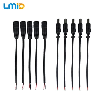 5pcs/lot 12V DC Power Plug Male and Female DC Connector Cable 5.5X2.1mm With Cord Adapter Cable For Led Strip Pigtail Plug Wire
5pcs/lot 12V DC Power Plug Male and Female DC Connector Cable 5.5X2.1mm With Cord Adapter Cable For Led Strip Pigtail Plug Wire