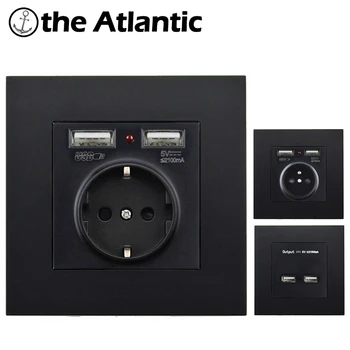 16A Socket Power Outlet EU France Standard Dual USB Outlet Port 5V 2.1A Wall Charger Adapter LED Indicator PC Plastic Panel
16A Socket Power Outlet EU France Standard Dual USB Outlet Port 5V 2.1A Wall Charger Adapter LED Indicator PC Plastic Panel