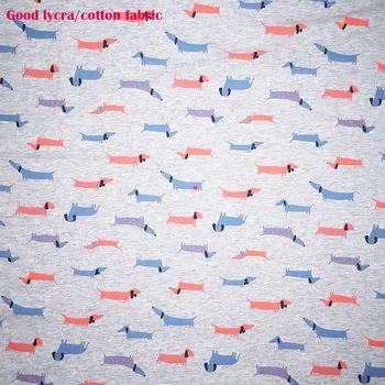 Good Quality Dogs Fabric Cotton/Lycra knitted Fabric Stretch lovely Dogs Printed Cotton Fabric DIY Sewing Baby Clothing T-shirt
Good Quality Dogs Fabric Cotton/Lycra knitted Fabric Stretch lovely Dogs Printed Cotton Fabric DIY Sewing Baby Clothing T-shirt