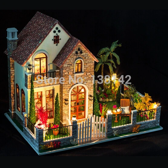 K007 Large Diy dollhouses miniatura Creative villa model Wooden Miniature Doll House Furniture Toys
K007 Large Diy dollhouses miniatura Creative villa model Wooden Miniature Doll House Furniture Toys