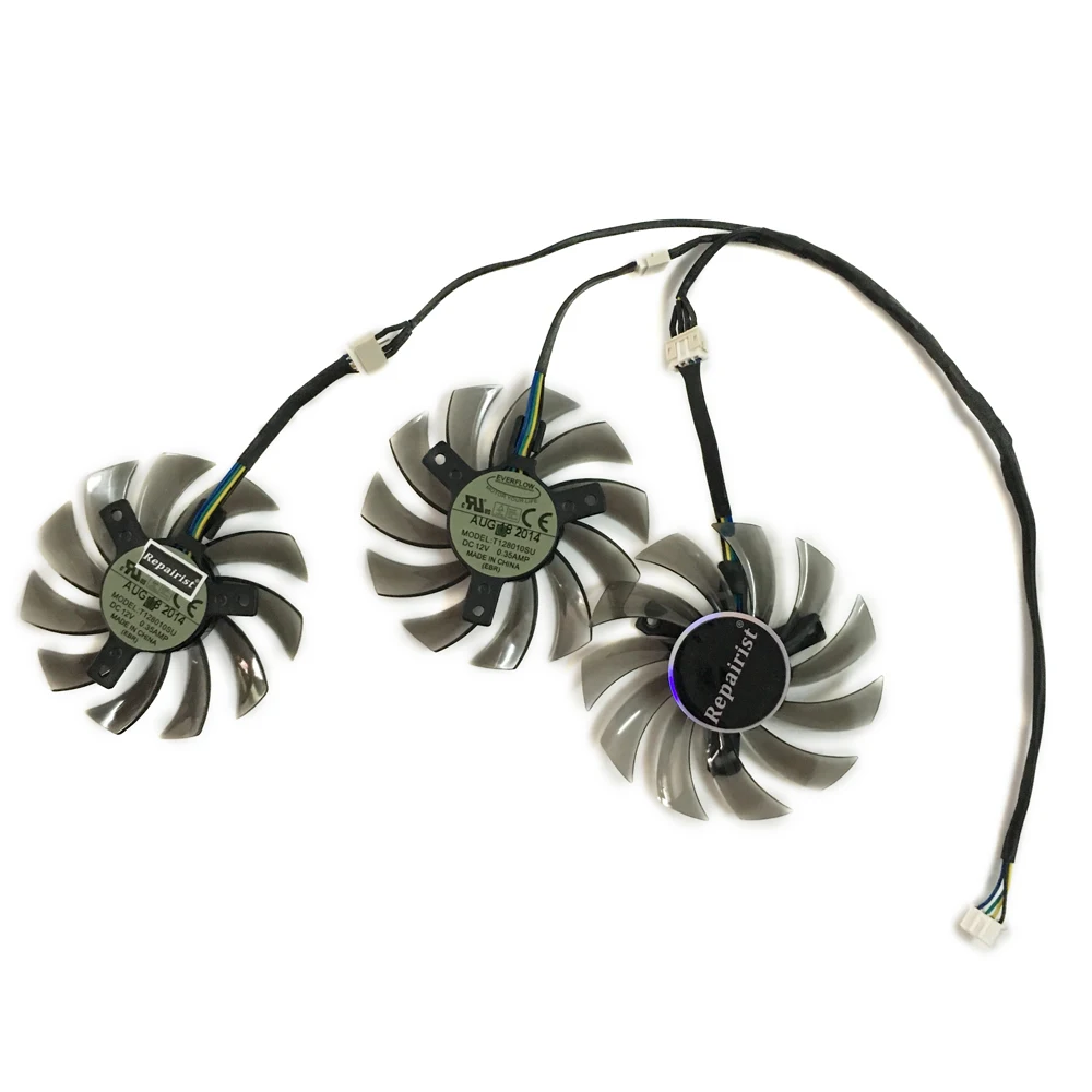 GTX 980 75mm Diameter GPU Cooler Alternative Cooling Fan For kuroutoshikou GALAKURO GEFORCE GTX980 Video Cards As Replacement
GTX 980 75mm Diameter GPU Cooler Alternative Cooling Fan For kuroutoshikou GALAKURO GEFORCE GTX980 Video Cards As Replacement