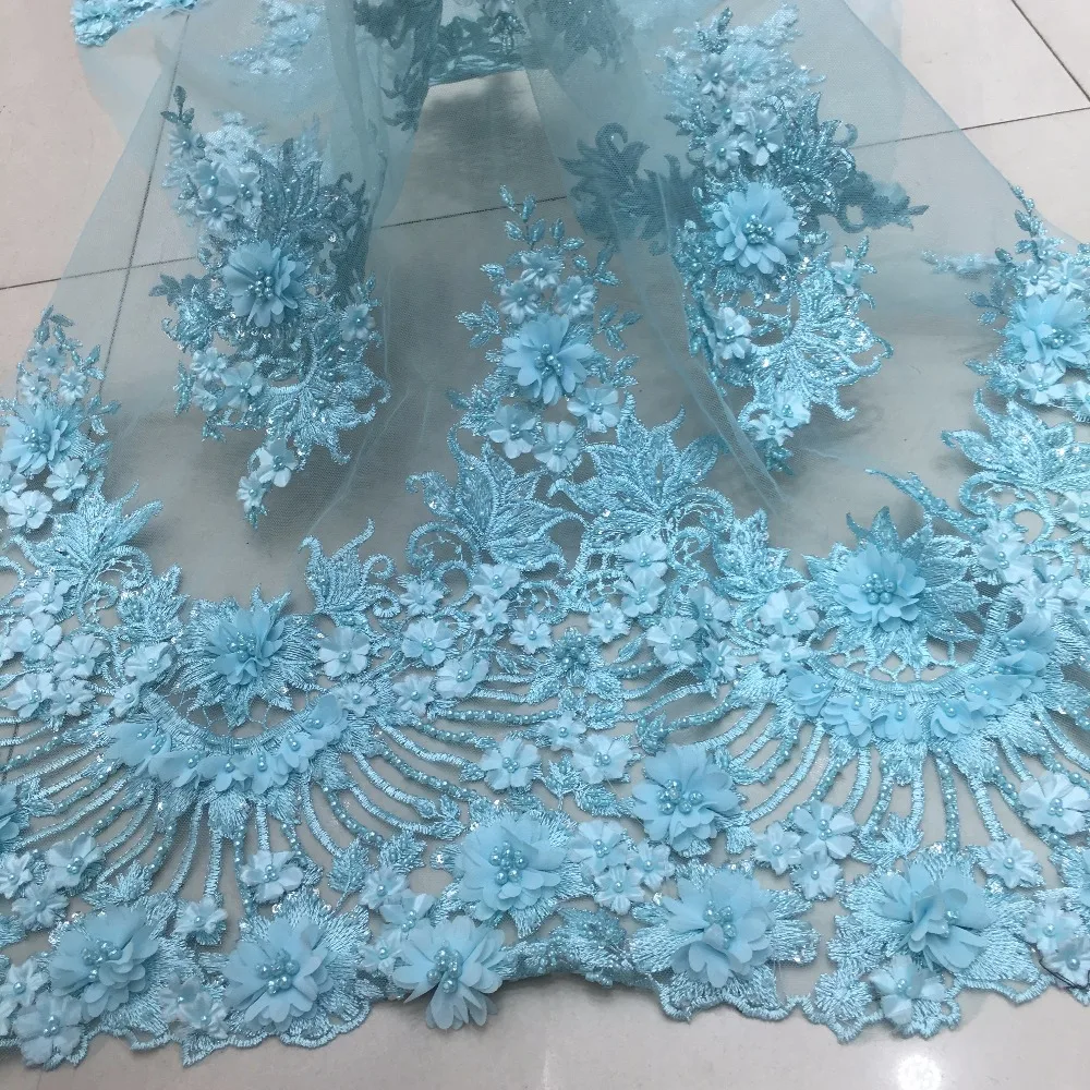 sky blue handmade embroidery 3d flowers appliques beads tulle French lace fabric wholesale lace high quality luxury European
sky blue handmade embroidery 3d flowers appliques beads tulle French lace fabric wholesale lace high quality luxury European
