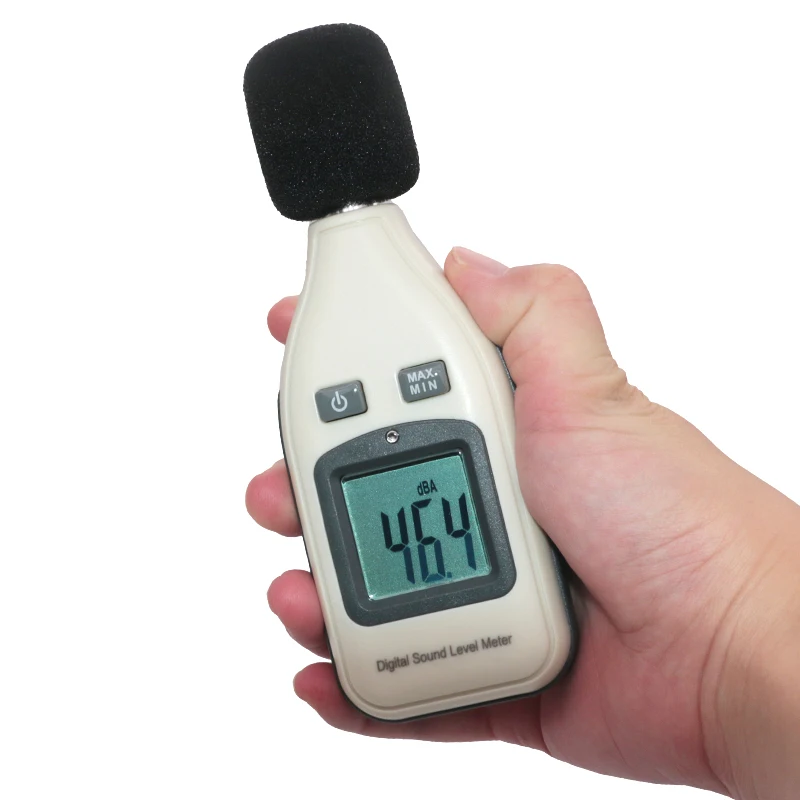 BENETECH GM1352 30-130dB Digital Sound Level Meter Bruit Contr/ôle de Volume Audio Test dB D/écibels D/étecteur avec R/étro/éclairage LCD