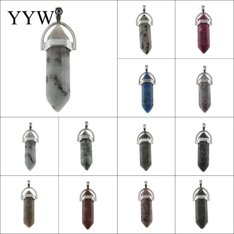 YYW Natural Gems Stone Quartz Agata Pendants Jewelry Pendulum Bullet Dangle Green Opal Unakite Rhodonite Snowflake Stone Pendant
YYW Natural Gems Stone Quartz Agata Pendants Jewelry Pendulum Bullet Dangle Green Opal Unakite Rhodonite Snowflake Stone Pendant