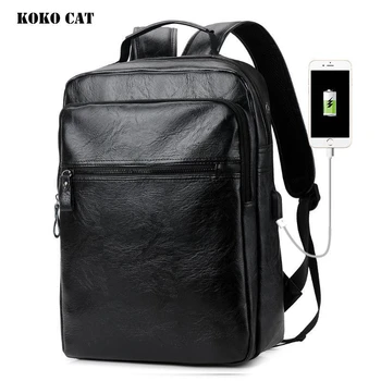KOKO CAT Men Women Backpack Schoolbag PU Leather Large Capacity Computer School Bag Leisure
KOKO CAT Men Women Backpack Schoolbag PU Leather Large Capacity Computer School Bag Leisure
