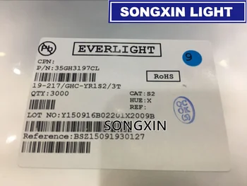 3000pcs 0603 LED Pure Green light emitting diodes SMD Original EVERLIGHT 19-217/GHC-YR1S2/3T 0603 SMD LED GREEN DIODES
3000pcs 0603 LED Pure Green light emitting diodes SMD Original EVERLIGHT 19-217/GHC-YR1S2/3T 0603 SMD LED GREEN DIODES