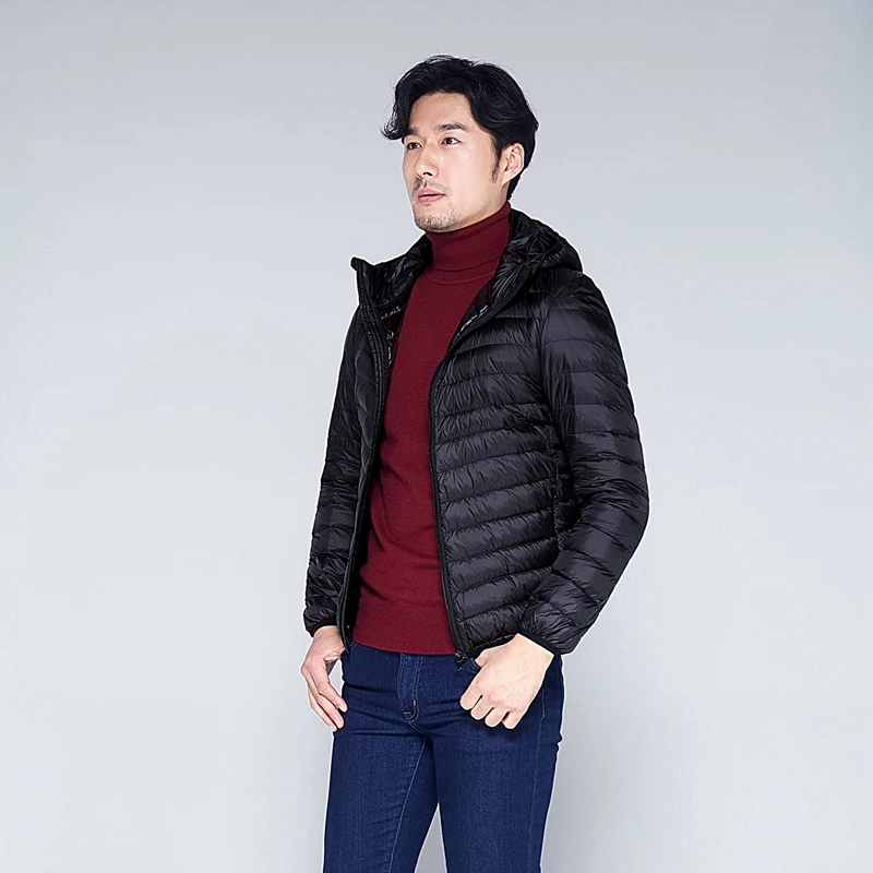 parka de pluma hombre