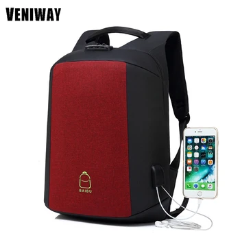 VENIWAY Men 15.6 Laptop Backpack Black Business Male Mochila USB Charging Functional Rucksack Waterproof Leisure Travel Backpack
VENIWAY Men 15.6 Laptop Backpack Black Business Male Mochila USB Charging Functional Rucksack Waterproof Leisure Travel Backpack