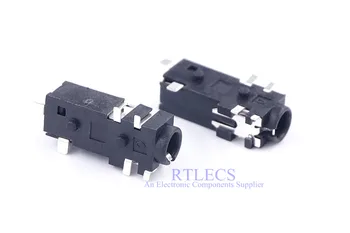 10 pcs TRRS 3.5 mm audio Jack Stereo Sockets 6 contact 4 Conductor Cross SJ-43516 SMT Horizontal Right Angle Tip & Ring Switch
10 pcs TRRS 3.5 mm audio Jack Stereo Sockets 6 contact 4 Conductor Cross SJ-43516 SMT Horizontal Right Angle Tip & Ring Switch