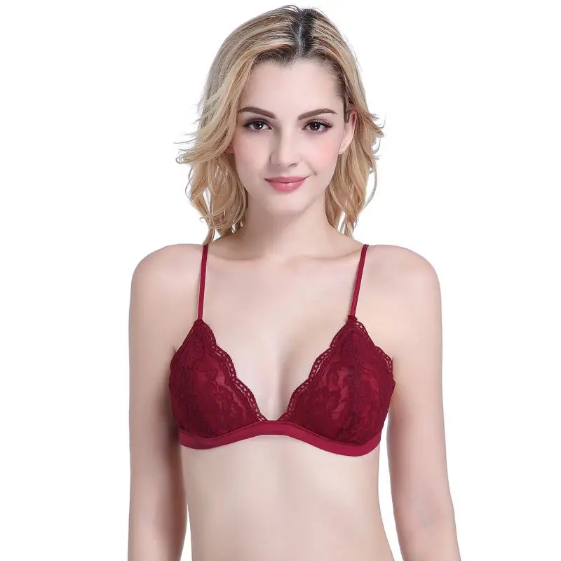Women Floral Sheer Lace Bra Solid Wireless Cute Ladies Crop Top Female Sexy Lingerie One Piece Cloth
Women Floral Sheer Lace Bra Solid Wireless Cute Ladies Crop Top Female Sexy Lingerie One Piece Cloth