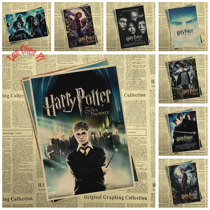 Academy of Magic and the Deathly Hallows Classic Movie Kraft Paper Poster Cafe Creative wallpaper Interior Decoration
Academy of Magic and the Deathly Hallows Classic Movie Kraft Paper Poster Cafe Creative wallpaper Interior Decoration