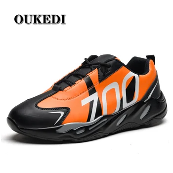 OUKEDI New 700 Sneakers Men PU Leather Upper Running Shoes City Road Runner Shoes Chaussure Homme Sport Shoes Trainers
OUKEDI New 700 Sneakers Men PU Leather Upper Running Shoes City Road Runner Shoes Chaussure Homme Sport Shoes Trainers
