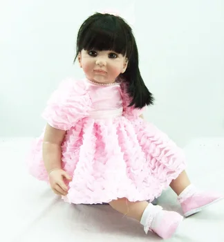 60cm Girl Reborn Toddler Doll Cloth Body 24" silicone Limbs Adoras Princess reborn baby doll Birthday Gift Child Play House Toy
60cm Girl Reborn Toddler Doll Cloth Body 24" silicone Limbs Adoras Princess reborn baby doll Birthday Gift Child Play House Toy