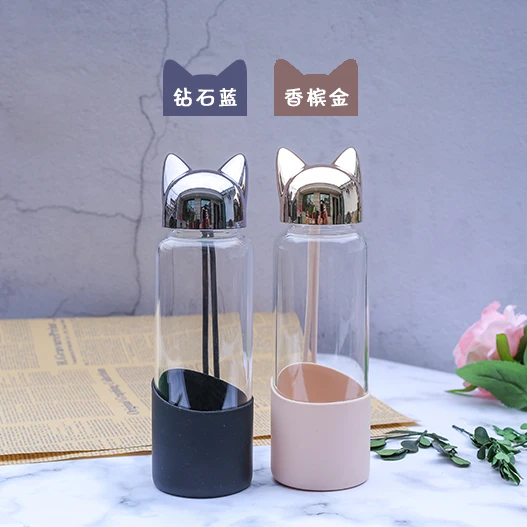 Fox cartoon cute Portable Transparent Water Bottle Insulation Cover crystal Bottle 350ML for student girl Drinkware
Fox cartoon cute Portable Transparent Water Bottle Insulation Cover crystal Bottle 350ML for student girl Drinkware
