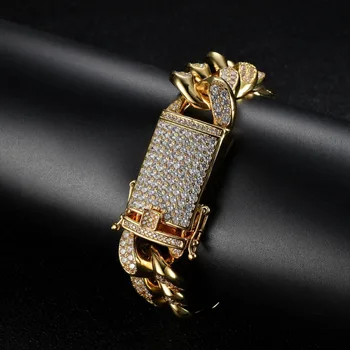 BNRESALE Mens Micro Pave 20mm Copper Cubic Zircon Bracelet Engagement Bling Bling Wedding Jewelry for Rapper Basketball Lover
BNRESALE Mens Micro Pave 20mm Copper Cubic Zircon Bracelet Engagement Bling Bling Wedding Jewelry for Rapper Basketball Lover