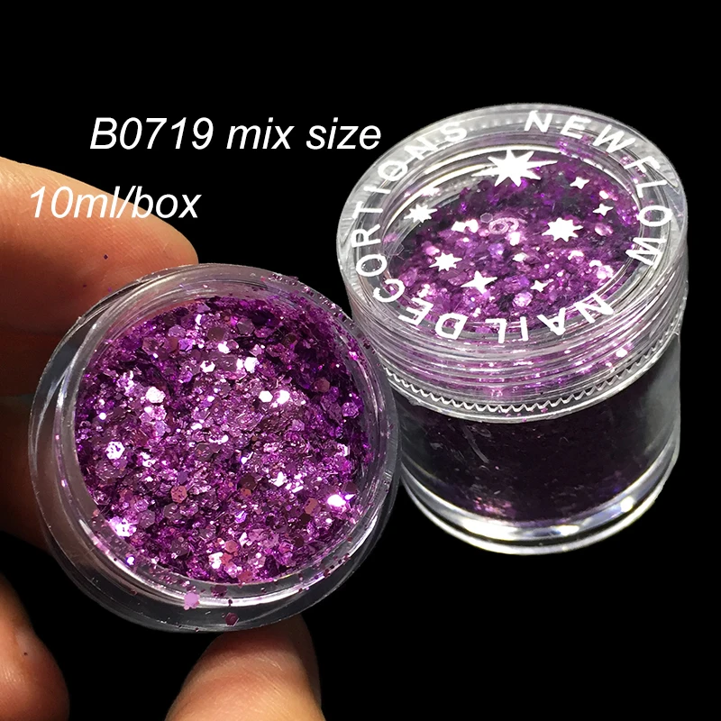 DIY Acrylic Nail Surface Decorations 3D Beauty Nails Glitter Mix Size Purple Powder Admix Purple Hexagonal Sequins Powder 719
DIY Acrylic Nail Surface Decorations 3D Beauty Nails Glitter Mix Size Purple Powder Admix Purple Hexagonal Sequins Powder 719