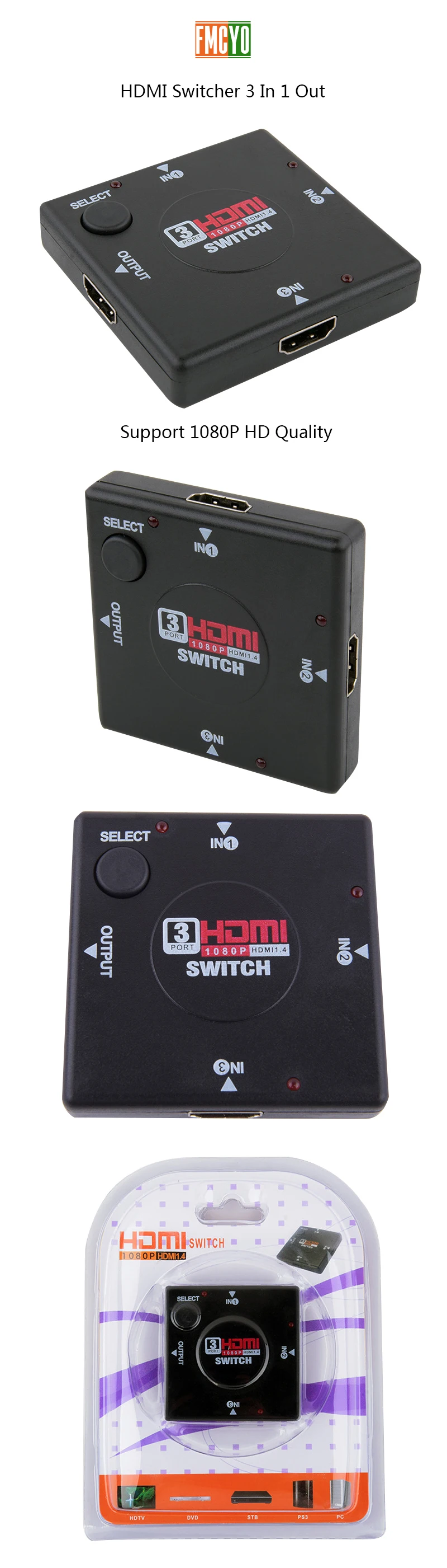 KVM Switch 4 port