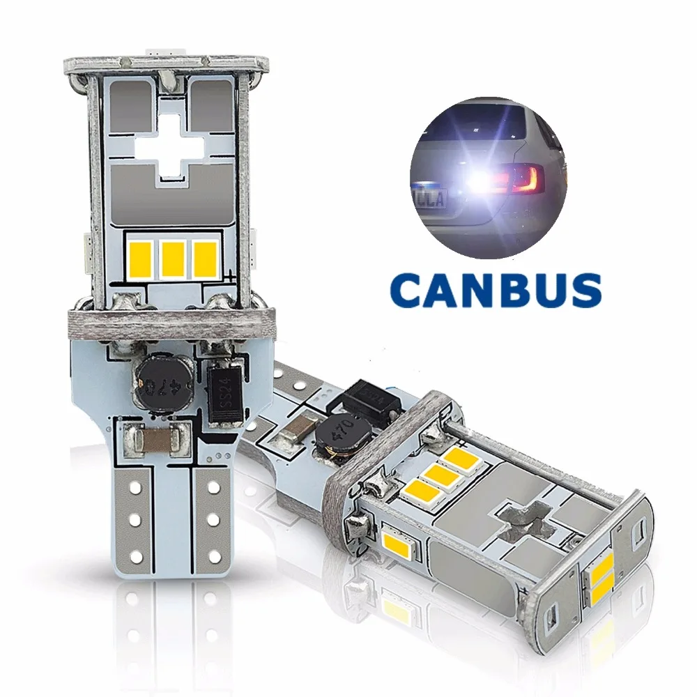 T15 W16W LED Reverse Light Bulbs 1000LM 920 921 912 Canbus 3020 SMD Highlight LED Backup Parking Light Lamp Bulbs 12V Auto Lamp
T15 W16W LED Reverse Light Bulbs 1000LM 920 921 912 Canbus 3020 SMD Highlight LED Backup Parking Light Lamp Bulbs 12V Auto Lamp