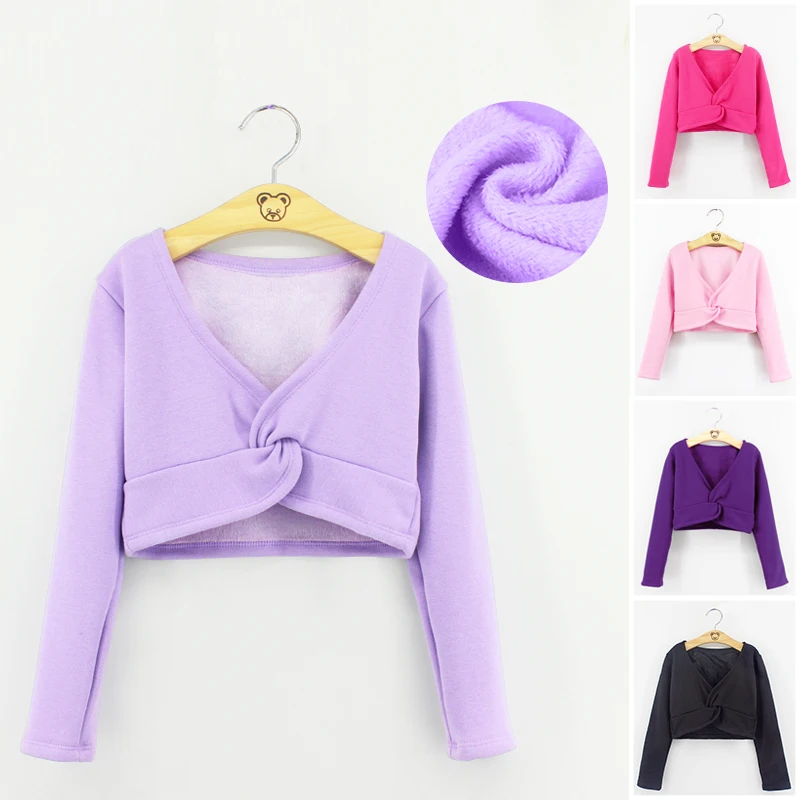 Winter Thick Girls Leotards Coat Fleece Ballet Crop Tops Plus Velvet Ballet Warm Up Clothes Practice Dance Wear For Kids
Winter Thick Girls Leotards Coat Fleece Ballet Crop Tops Plus Velvet Ballet Warm Up Clothes Practice Dance Wear For Kids