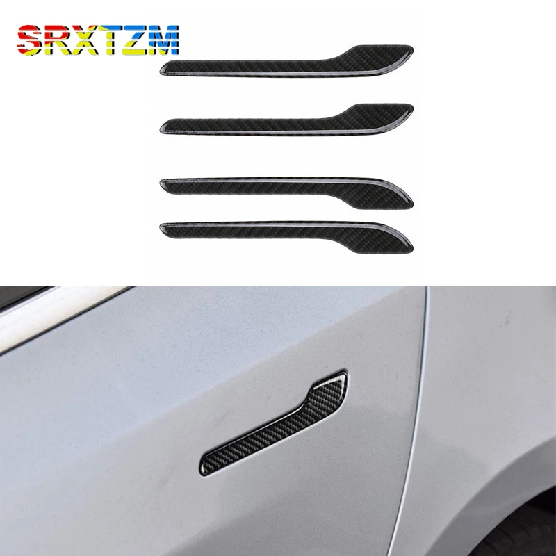 SRXTZM 4pcs Carbon Fiber Car Door Handle Cover Trim Decoration Protector Styling Refit Car Accessories for Tesla Tesla Model 3
SRXTZM 4pcs Carbon Fiber Car Door Handle Cover Trim Decoration Protector Styling Refit Car Accessories for Tesla Tesla Model 3
