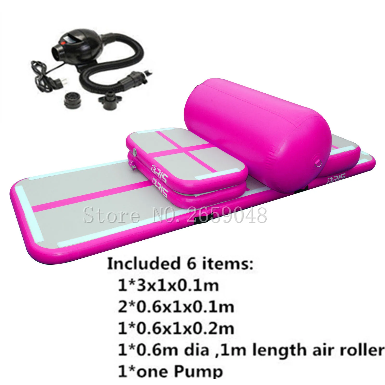 6 Pieces (4 air track+1 roller+1 pump) Inflatable Tumbling Mat Airtrack Training Set For Home Use Sealed Air Track
6 Pieces (4 air track+1 roller+1 pump) Inflatable Tumbling Mat Airtrack Training Set For Home Use Sealed Air Track