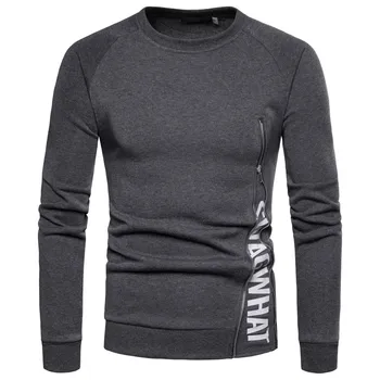 Autumn And Winter New Men's Solid Color Side Zipper Letter T Shirt Round Neck Pullover t T Shirt
Autumn And Winter New Men's Solid Color Side Zipper Letter T Shirt Round Neck Pullover t T Shirt