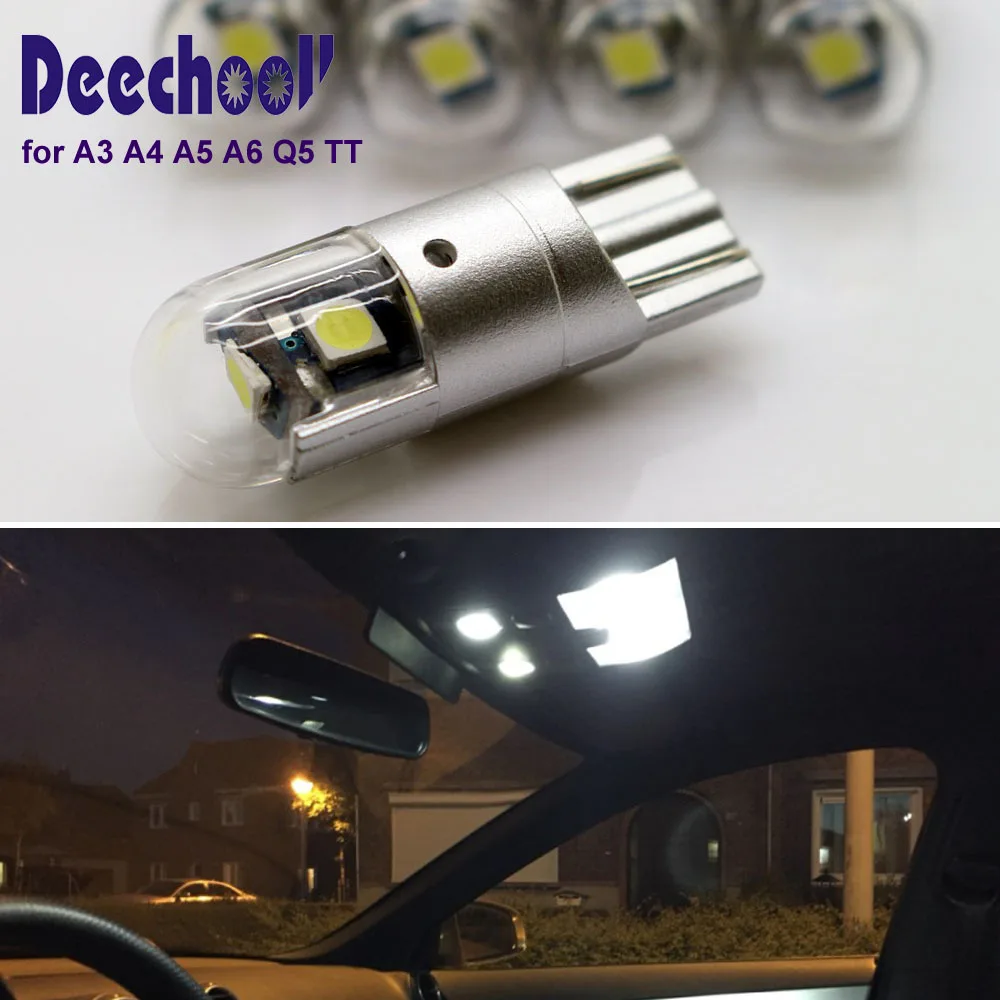 deechooll 2pcs Car LED Bulb for Audi ,White W5W 168 194 Interior Dome Light Trunk Glove box Reading Lights for A3 A4 A5 A6 Q5 TT
deechooll 2pcs Car LED Bulb for Audi ,White W5W 168 194 Interior Dome Light Trunk Glove box Reading Lights for A3 A4 A5 A6 Q5 TT