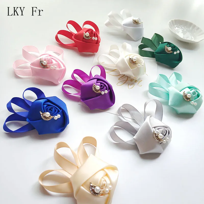 Wedding Corsage Pin Flowers Groom Boutonniere Buttonhole Ribbon Rose Boutonniere Men Wedding Planner Prom Mariage Corsage Flower
Wedding Corsage Pin Flowers Groom Boutonniere Buttonhole Ribbon Rose Boutonniere Men Wedding Planner Prom Mariage Corsage Flower