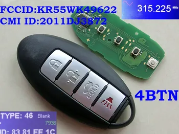 RMLKS 2006-2014 Car Remote Smart Key Fit For Nissan ALTIMA MAXIMA Murano Versa Teana Sentra FCC ID KR55WK49622 CMI ID 2011DJ3872
RMLKS 2006-2014 Car Remote Smart Key Fit For Nissan ALTIMA MAXIMA Murano Versa Teana Sentra FCC ID KR55WK49622 CMI ID 2011DJ3872