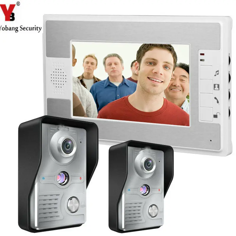 YobangSecurity 7 Inch Wired Video Door Entry System Home Security Camera Video Door Intercoms 2-camera 1-monitor Night Vision
YobangSecurity 7 Inch Wired Video Door Entry System Home Security Camera Video Door Intercoms 2-camera 1-monitor Night Vision