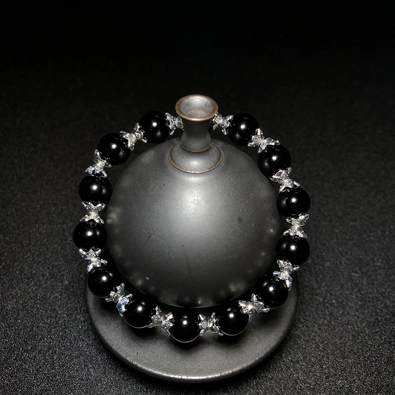 Natural Stone Bracelet For Women 6-10mm Diy Round Beads Stretch Bracelets Alloy Obsidian Men Bracelets Jewelry Bracelet Femme
Natural Stone Bracelet For Women 6-10mm Diy Round Beads Stretch Bracelets Alloy Obsidian Men Bracelets Jewelry Bracelet Femme