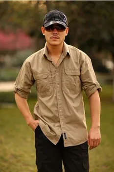 tactical military shirt men outdoor shirt plaid shirt shirt models military fans lined khaki plaid cotton M-XXL 
tactical military shirt men outdoor shirt plaid shirt shirt models military fans lined khaki plaid cotton M-XXL