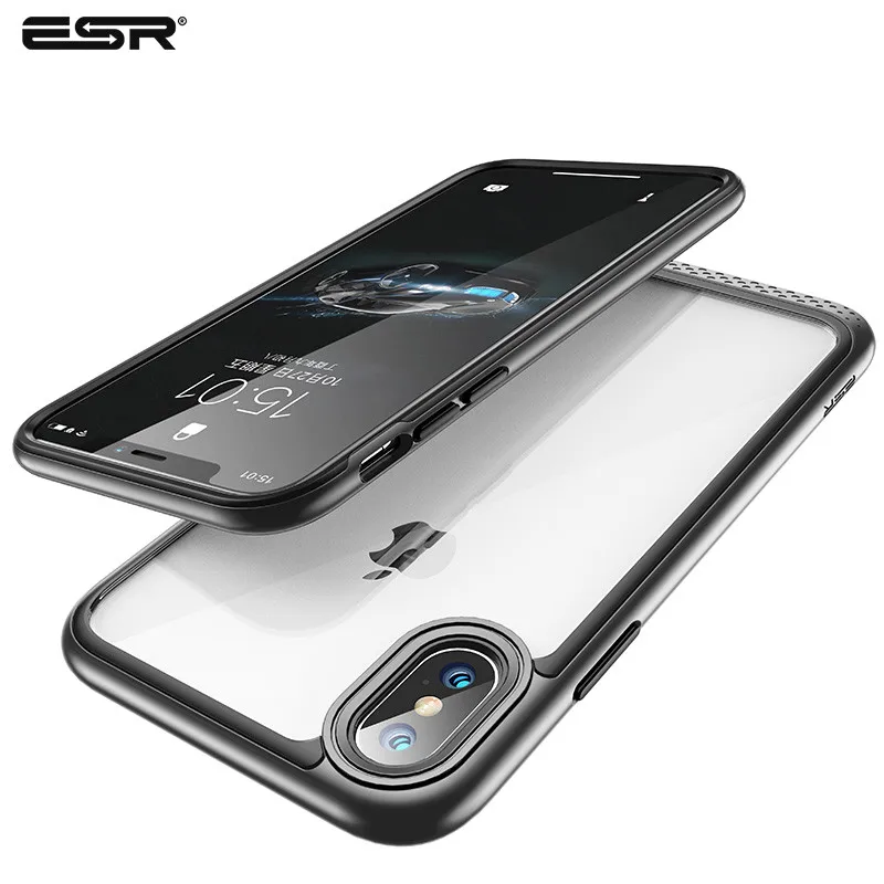 ESR Heavy Duty Dual Layer Solid Case for iPhone X Cover with Bumper Frame Clear Hard Back Cover for iPhone 7 8 Plus Coque Fundas
ESR Heavy Duty Dual Layer Solid Case for iPhone X Cover with Bumper Frame Clear Hard Back Cover for iPhone 7 8 Plus Coque Fundas