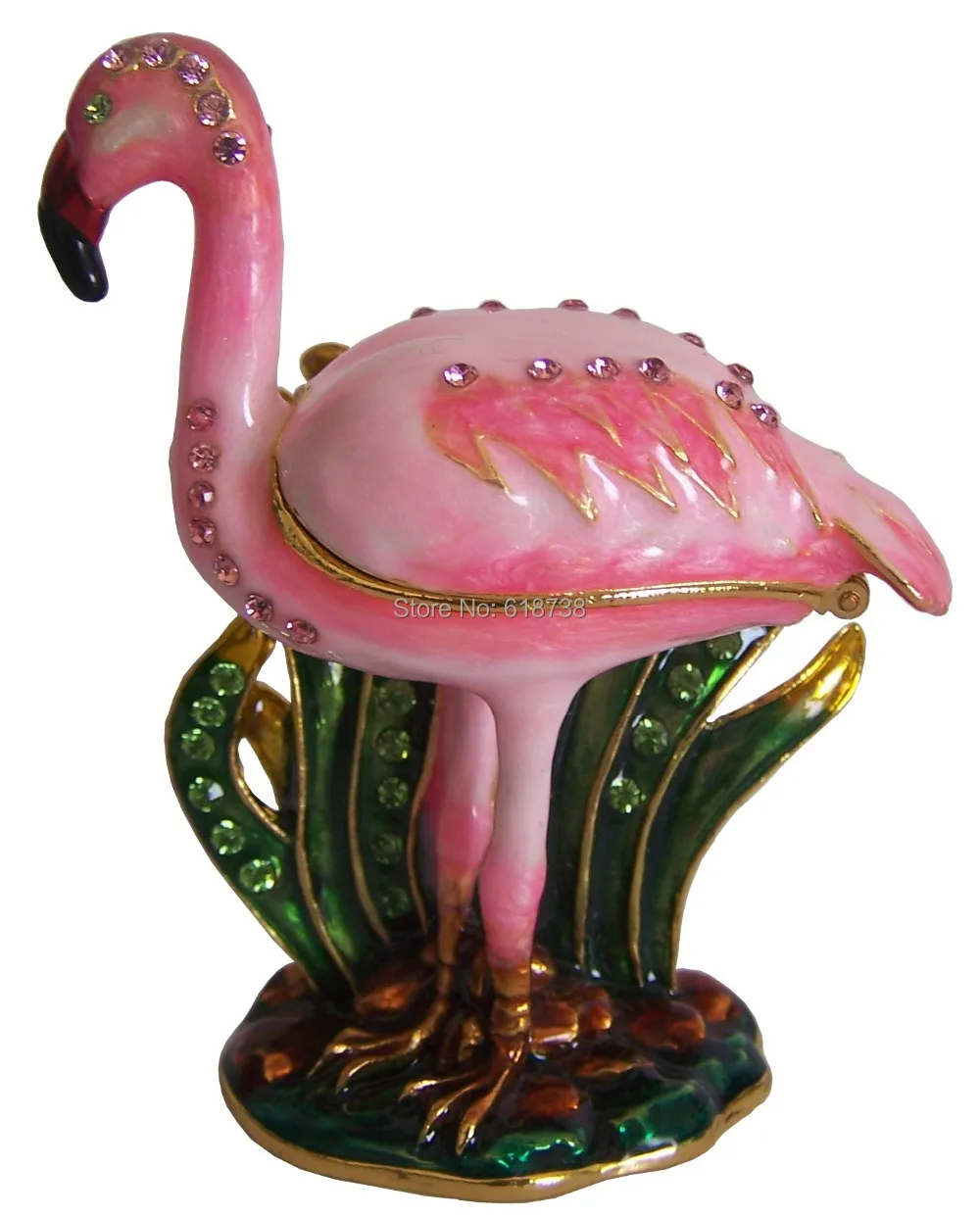 Crafted flamingo metal alloy Jewelry Trinket Box Rings Earrings/Pendant Box Ornaments Display Packaging Gift Box free shipping
Crafted flamingo metal alloy Jewelry Trinket Box Rings Earrings/Pendant Box Ornaments Display Packaging Gift Box free shipping