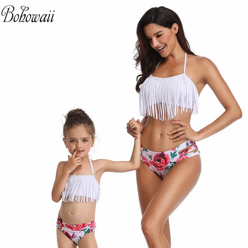 Plus Size Swimwear Women Triangle Bathing Suit Two Piece Family Matching Mommy and Daughter Swimsuit Maillot de bain Femme
Plus Size Swimwear Women Triangle Bathing Suit Two Piece Family Matching Mommy and Daughter Swimsuit Maillot de bain Femme