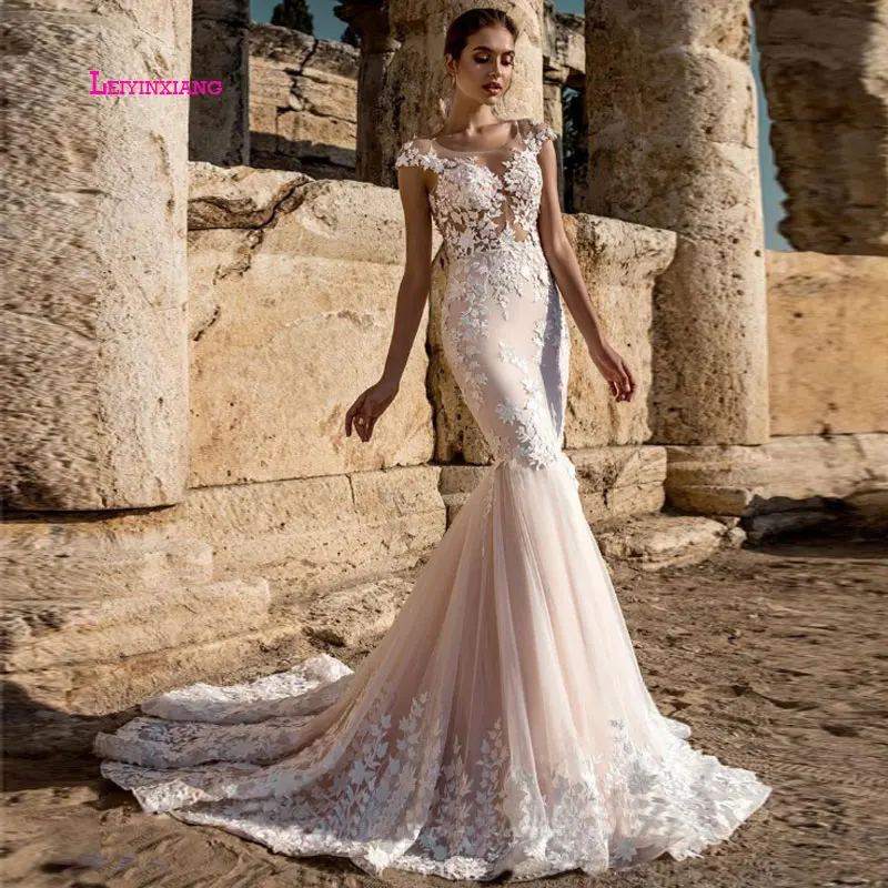 LEIYINXIANG Popular Elegant New Arrival Wedding Dress Vestidos De Noiva Sexy Mermaid Sleeveless Backless Appliques Sweetheart
LEIYINXIANG Popular Elegant New Arrival Wedding Dress Vestidos De Noiva Sexy Mermaid Sleeveless Backless Appliques Sweetheart