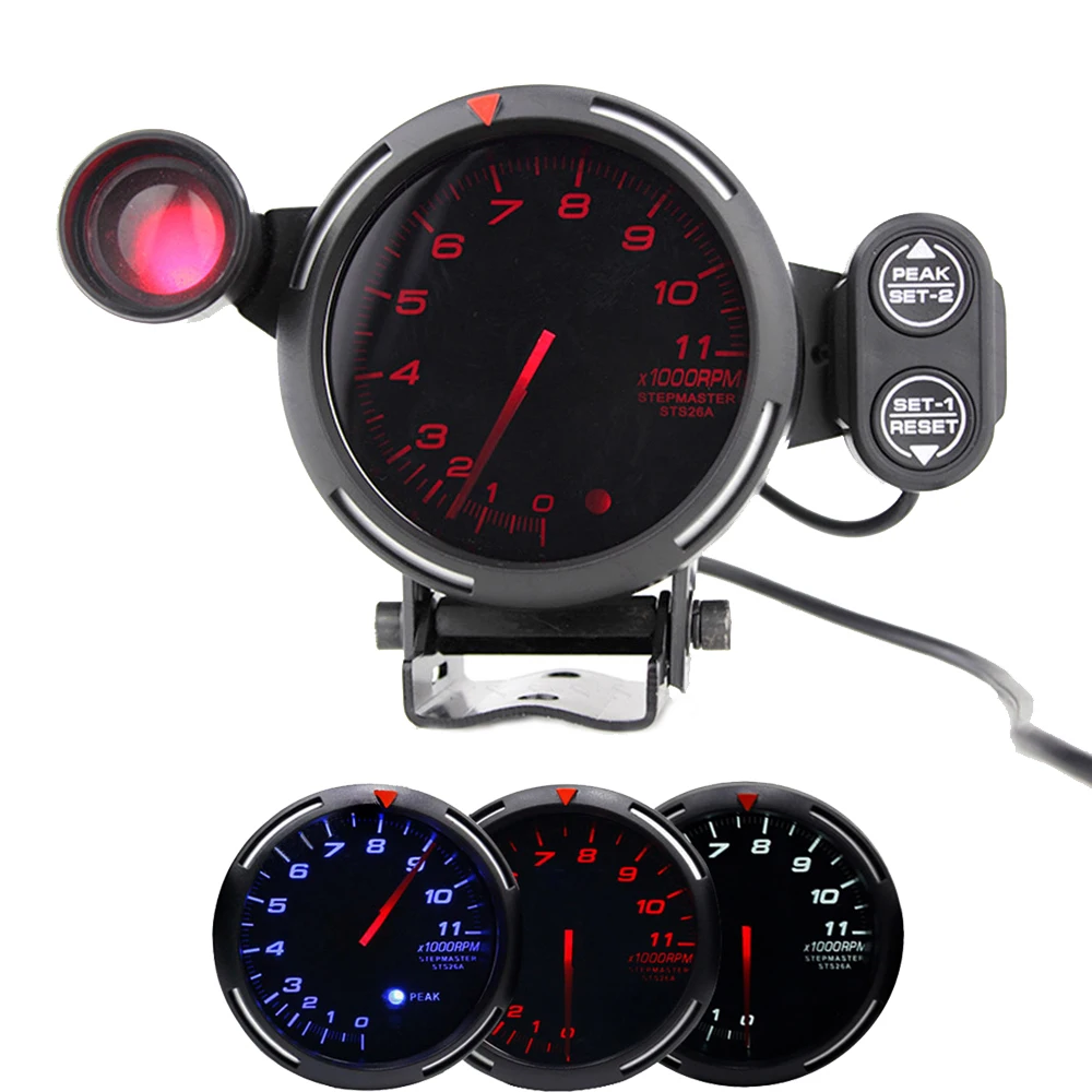 80mm Car Truck Tachometer RPM Gauge with Shift Light 11000 RPM Stepper Motor Tachometer
80mm Car Truck Tachometer RPM Gauge with Shift Light 11000 RPM Stepper Motor Tachometer