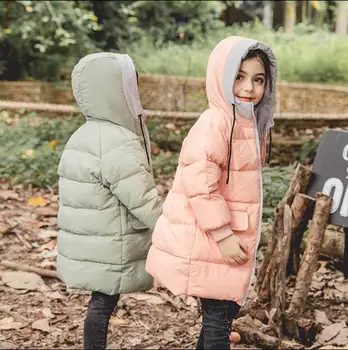 Children 2018 winter white duck down jacket girls long cotton coat boys children's fashion warm cotton clothes tide
Children 2018 winter white duck down jacket girls long cotton coat boys children's fashion warm cotton clothes tide