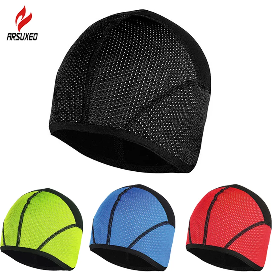 ARSUXEO Winter Cycling Cap Outdoor Sports Bicycle Bike Running Hats Skiing Fleece Windproof Bandana Men Mask Caps Hat ciclismo | Спорт и
