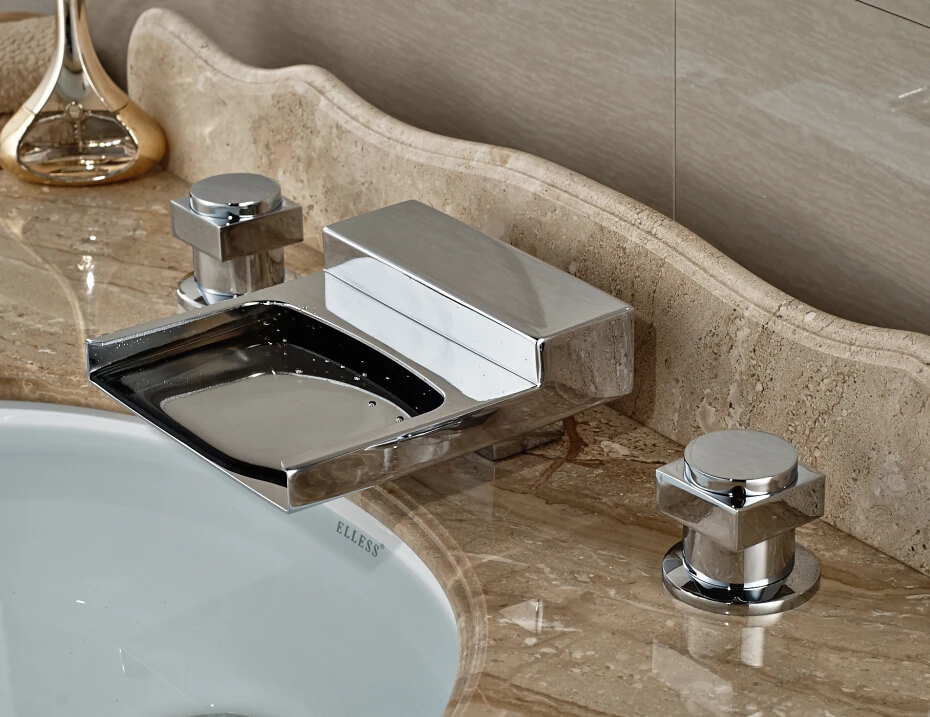 Brief Deck Mounted Chrome Finished Bathroom Basin Faucet Shower Faucet Waterfall Mixer Tap
Brief Deck Mounted Chrome Finished Bathroom Basin Faucet Shower Faucet Waterfall Mixer Tap