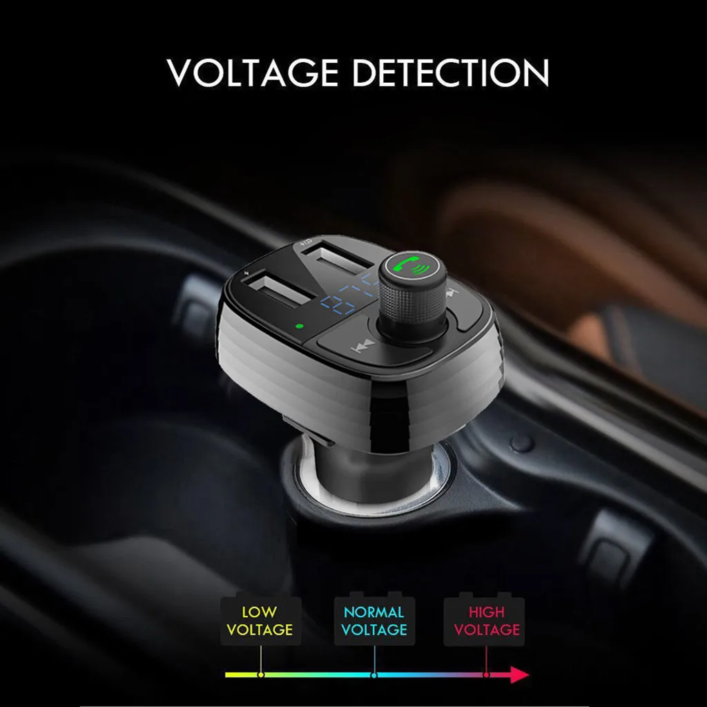 3.4A Dual USB Charger Wireless Bluetooth Handsfree Car Kit FM Transmitter MP3 Player usb car music hands-free calling listening
3.4A Dual USB Charger Wireless Bluetooth Handsfree Car Kit FM Transmitter MP3 Player usb car music hands-free calling listening