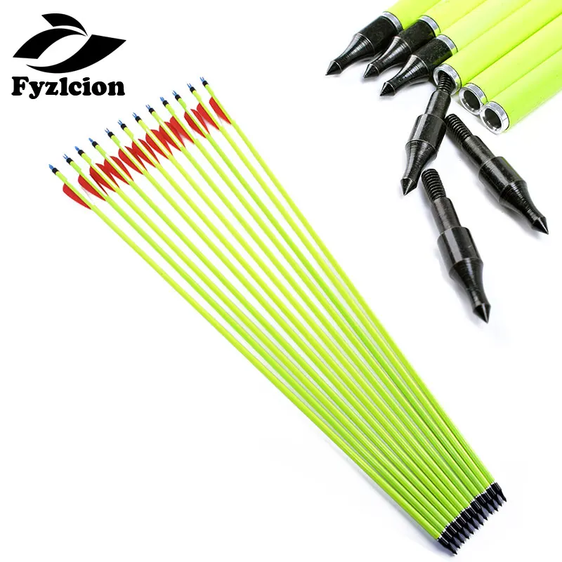 Hunting Arrows Bolts 12PCS 30Inch Yellow Carbon Arrow Replaceable Arrow For Composite Bow Archery
Hunting Arrows Bolts 12PCS 30Inch Yellow Carbon Arrow Replaceable Arrow For Composite Bow Archery